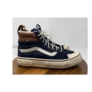 Vans Sk8-Hi MTE-2 Navy Blue Suede‎ Leather High Top Sneaker Women's Size 8.5